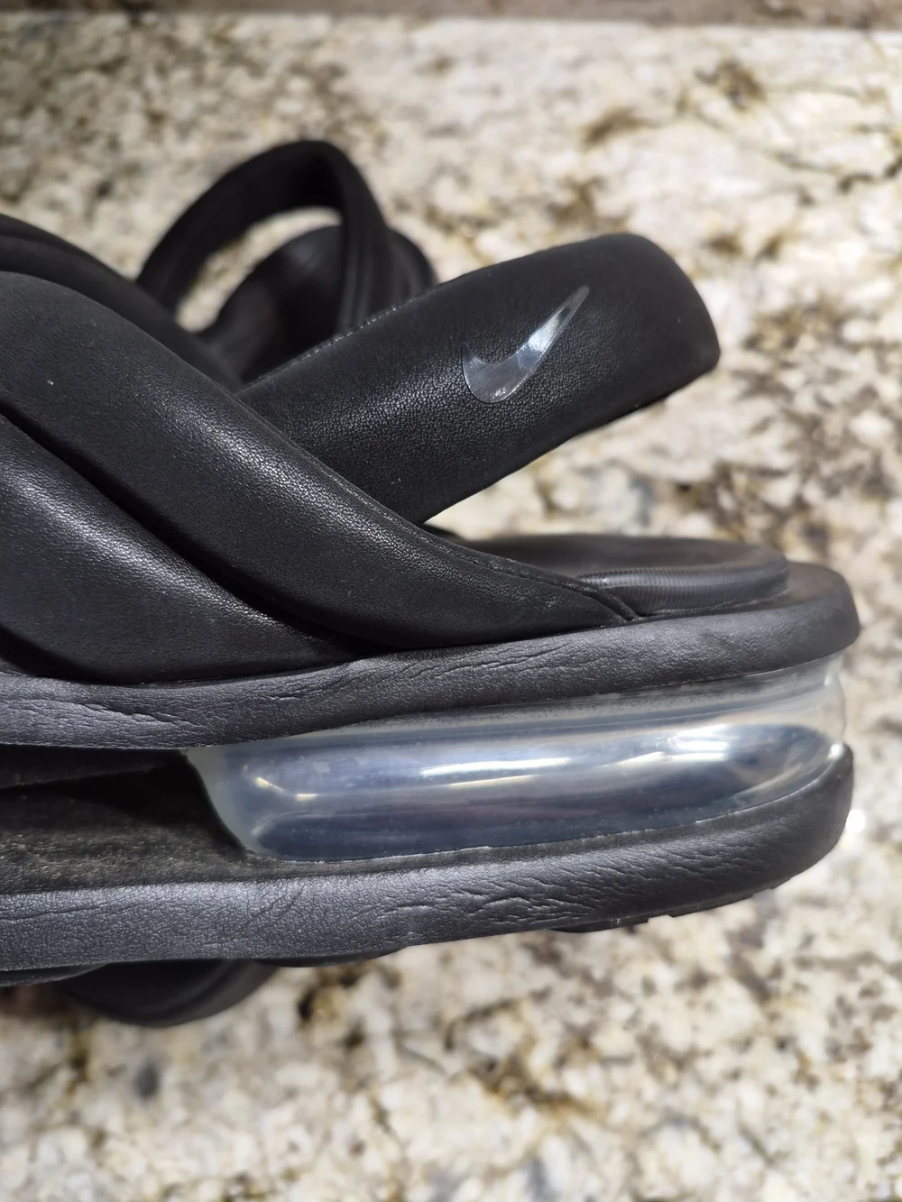 Nike Air Isla Black Platform Slide Strap Sandals 11